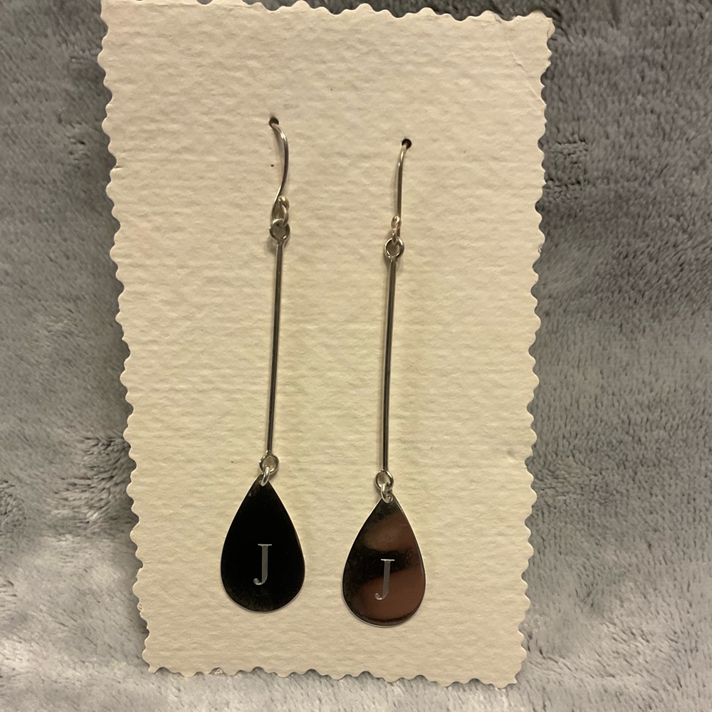 Elegant Sterling Silver Teardrop Earrings